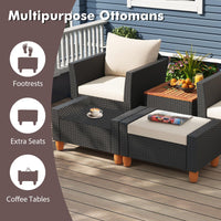Tangkula 7 Pieces Patio Furniture Set with Loveseat