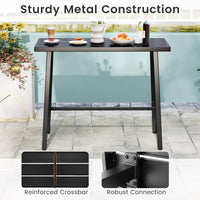 Tangkula 36" Patio Counter Height Bar Table