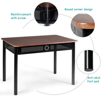 Tangkula 5 Pieces Dining Table and Chairs Set