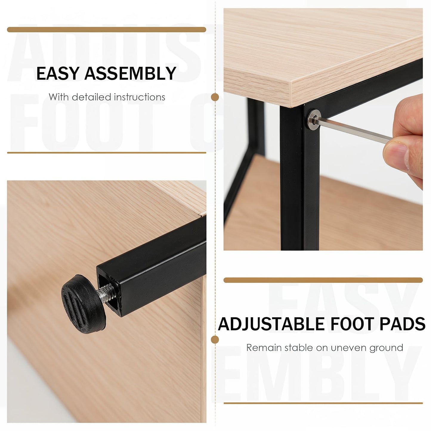 Tangkula 3-Tier Side Table Accent End Table(1/2)