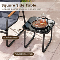 Ensemble de bistro 3 pièces Tangkula pour patio