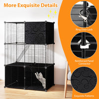 Tangkula 3 Tier Large Cat Enclosure with 2 Ladders