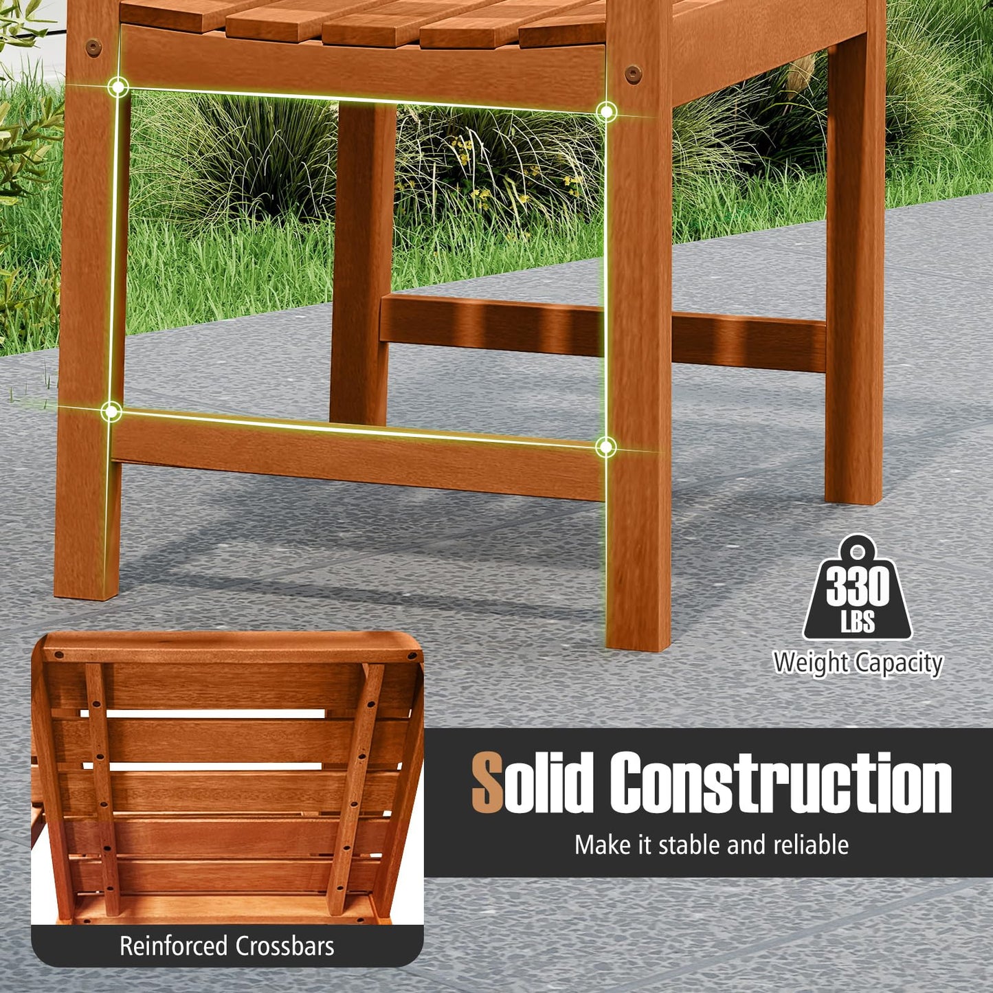 Tangkula 7 Pieces Outdoor Dining Set for 6