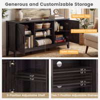 Tangkula Farmhouse TV Stand for TVs up to 65 Inches