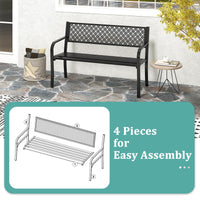 Tangkula 50 Inches Outdoor Garden Bench