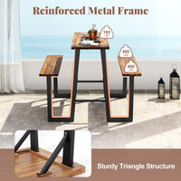 Tangkula Acacia Wood Picnic Table