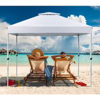 Tangkula 10x10 Ft Pop Up Canopy, Easy Set-up Outdoor Canopy with Center Lock