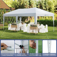 Tangkula 10 x 20 FT Pop Up Canopy Easy Setup Outdoor Tent Shelter