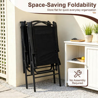 Tangkula Folding Patio Chairs Set of 2/4