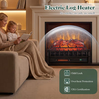 Tangkula 23" Smart Electric Fireplace Compatible with Alexa