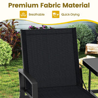 Tangkula Patio Loveseat with Built-in Table for Porch Backyard Garden