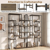 Tangkula 71” Tall Bookshelf with 12 Storage Shelves & Heavy-Duty Metal Frame