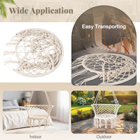 Chaise hamac suspendue Tangkula avec pompons