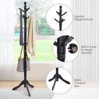 Wood Coat Rack - Tangkula