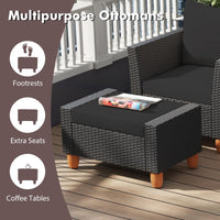 Tangkula 7 Pieces Patio Furniture Set with Loveseat