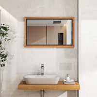 Tangkula 22" x 36" Inch Farmhouse Wall Mirror