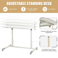 Mobile Standing Desk Computer Desk - Tangkula