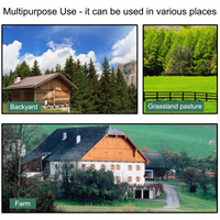 Tangkula 8FT Windmill Yard Garden Metal Ornamental