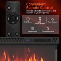 Tangkula 36/40/50/60 Inches 3-Sided Electric Fireplace Insert