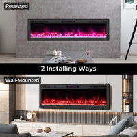 Tangkula 68” Wi-Fi Enabled Electric Fireplace