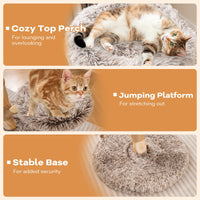 Arbre à chat moderne Tangkula avec poteau à griffer pour chatons d'intérieur