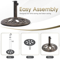 Tangkula 22 lbs Heavy Duty Umbrella Base