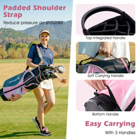 Tangkula Complete Golf Club Set for Women, Golf Club Package Set with 460CC