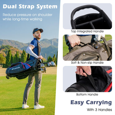 Tangkula 12 Pieces Men’s Complete Golf Club Set Right Hand