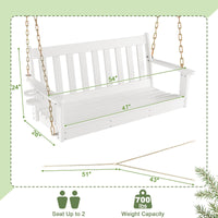 2 Person Hanging Porch Swing - Tangkula