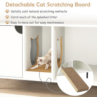 Tangkula Double Litter Box Enclosure