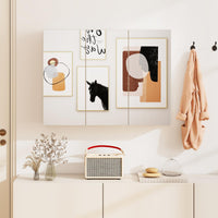 Tangkula 36" Wide Wall Mount Mirrored Bathroom Medicine Cabinet Storage 3 Mirror Door