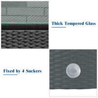 Tangkula 3 Pieces Patio Furniture Set