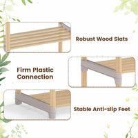 Tangkula 5-Tier Solid Wood Bookshelf for Home Office
