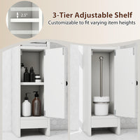 Tangkula Small Bathroom Storage Cabinet for Small Spaces