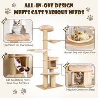 Tangkula Modern Cat Tree