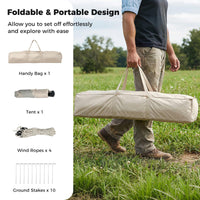 Tangkula 4 Person Camping Tent with Removable Rainfly