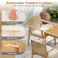 Tangkula 2/4 Pieces Patio Dining Chairs