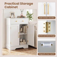 Tangkula Bathroom Floor Cabinet for Living Room