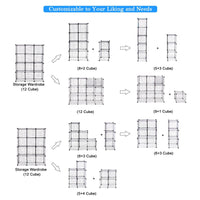 Wire Storage Cubes, Metal Grids Book Shelf