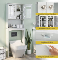 Tangkula Over The Toilet Storage Cabinet Freestanding Over Toilet Storage Rack