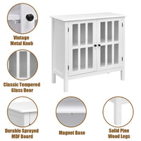 Sideboard Buffet Storage Cabinet - Tangkula