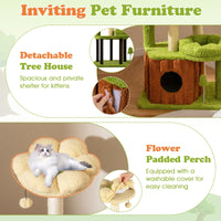 Tangkula 40 Inch Multi-Level Aesthetic Cat Tower with Sisal Scratching Posts