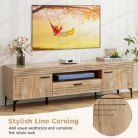 Tangkula Mid Century Modern TV Stand for 65 Inch TVs