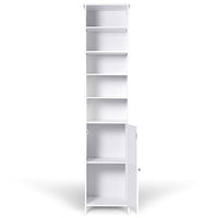 Tangkula 72" Bathroom Tall Storage Cabinet with Adjustable Shelves & Cupboard