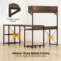 Tangkula 62" Reversible L-Shaped Computer Desk