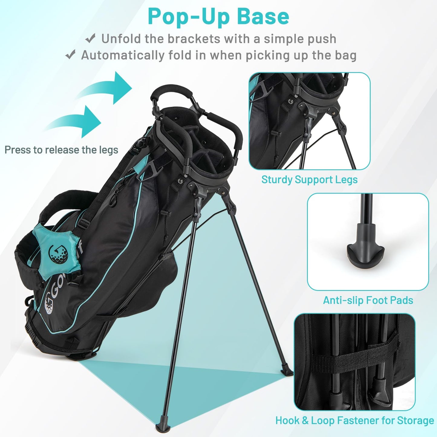 Tangkula Women's Complete Golf Clubs and Bag Set Golf Stand Bag