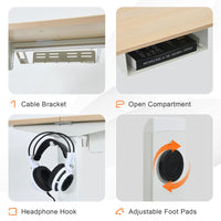 Tangkula Electric Height Adjustable Standing Desk