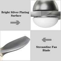 Tangkula Modern Ceiling Fan with Remote Control