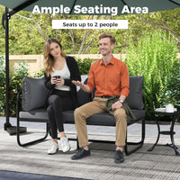 Tangkula  Outdoor Double Chair Furniture for Garden