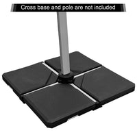 Tangkula 4 pieds de base de parasol déporté en porte-à-faux, 96,5 cm x 96,5 cm